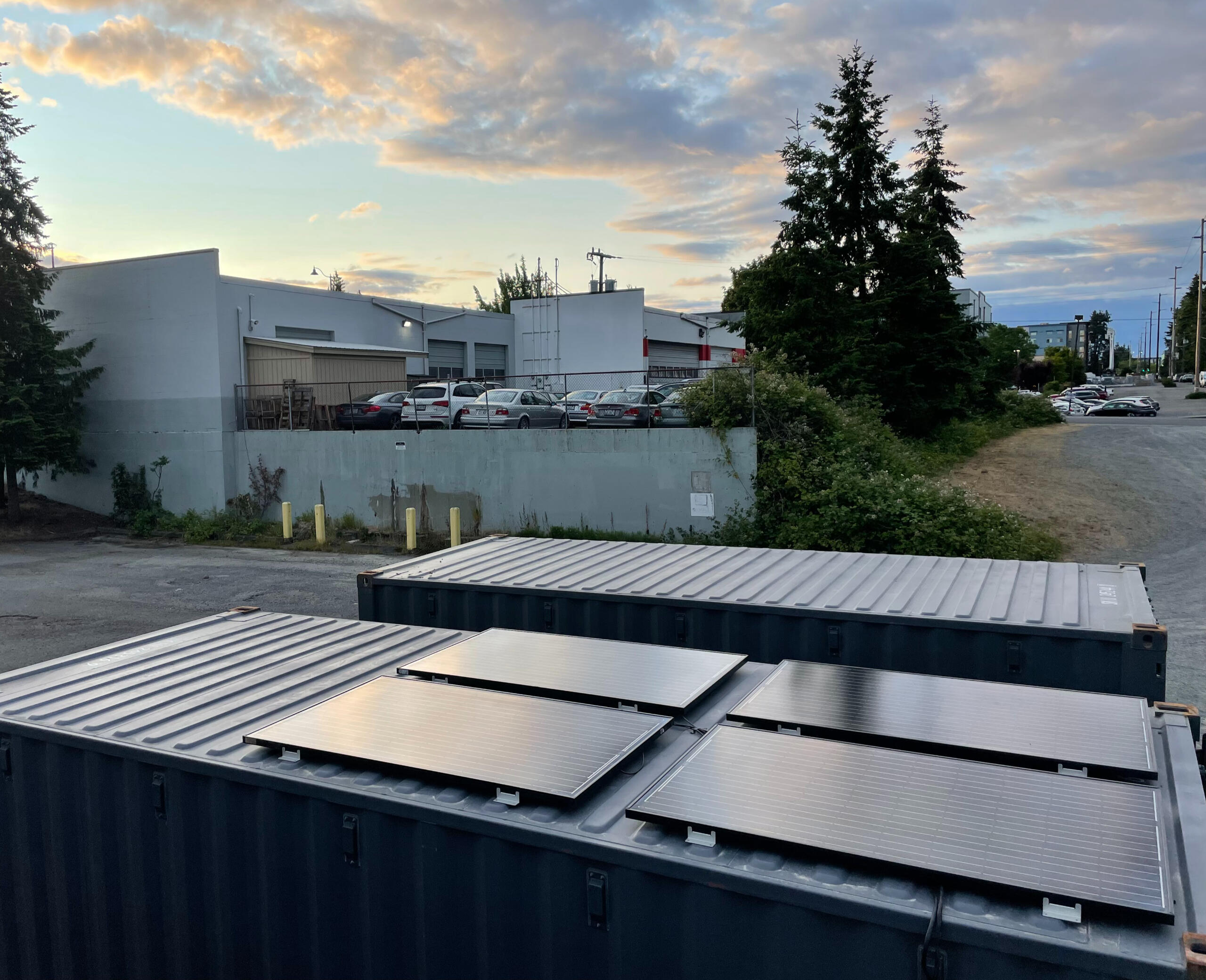 Shoreline Tool Library - Shipping Container Solar Power System